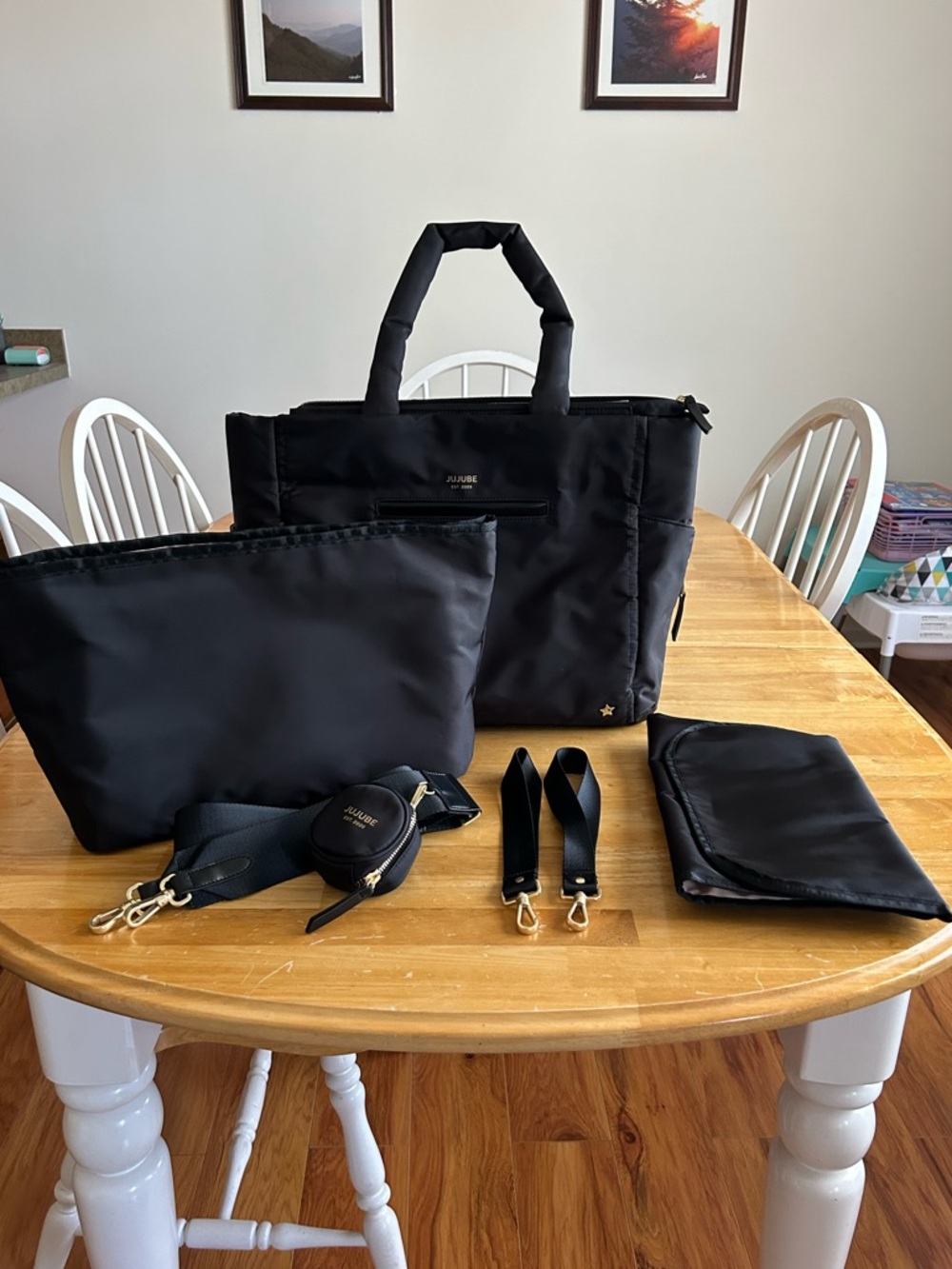 JuJuBe Utility Strap Tote Black